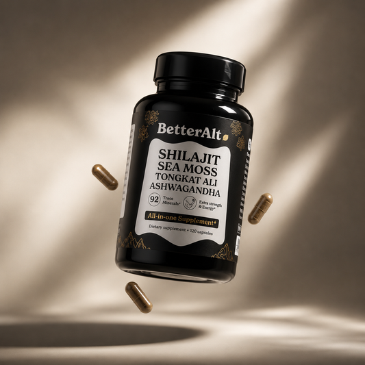 Betteralt Shilajit: Siéntete Activo, Fuerte y Enfocado.