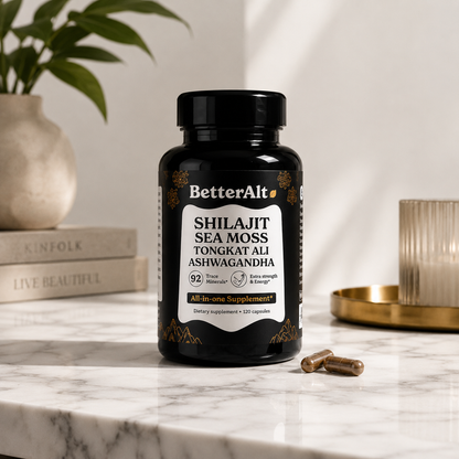 Betteralt Shilajit: Siéntete Activo, Fuerte y Enfocado.